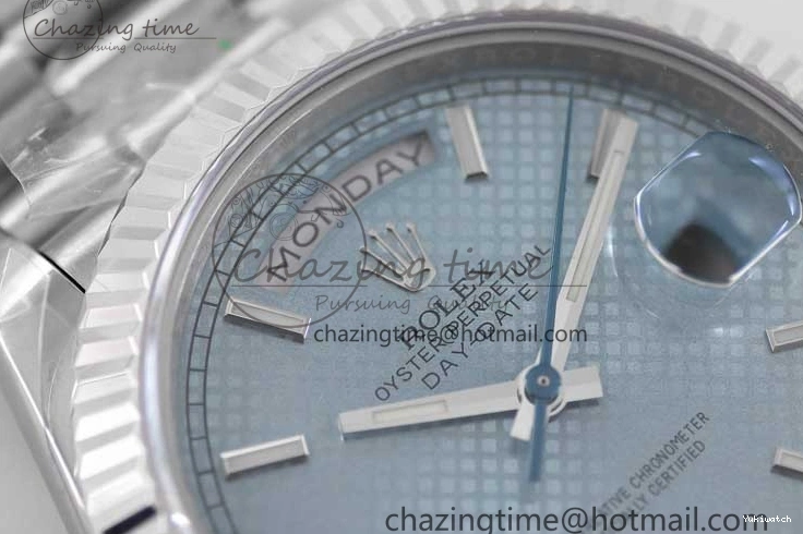 Edition 40mm 904L TWF A2836 SS Ice Date SS on Steel Bracelet Dial 1:1 Day Blue Best 0108